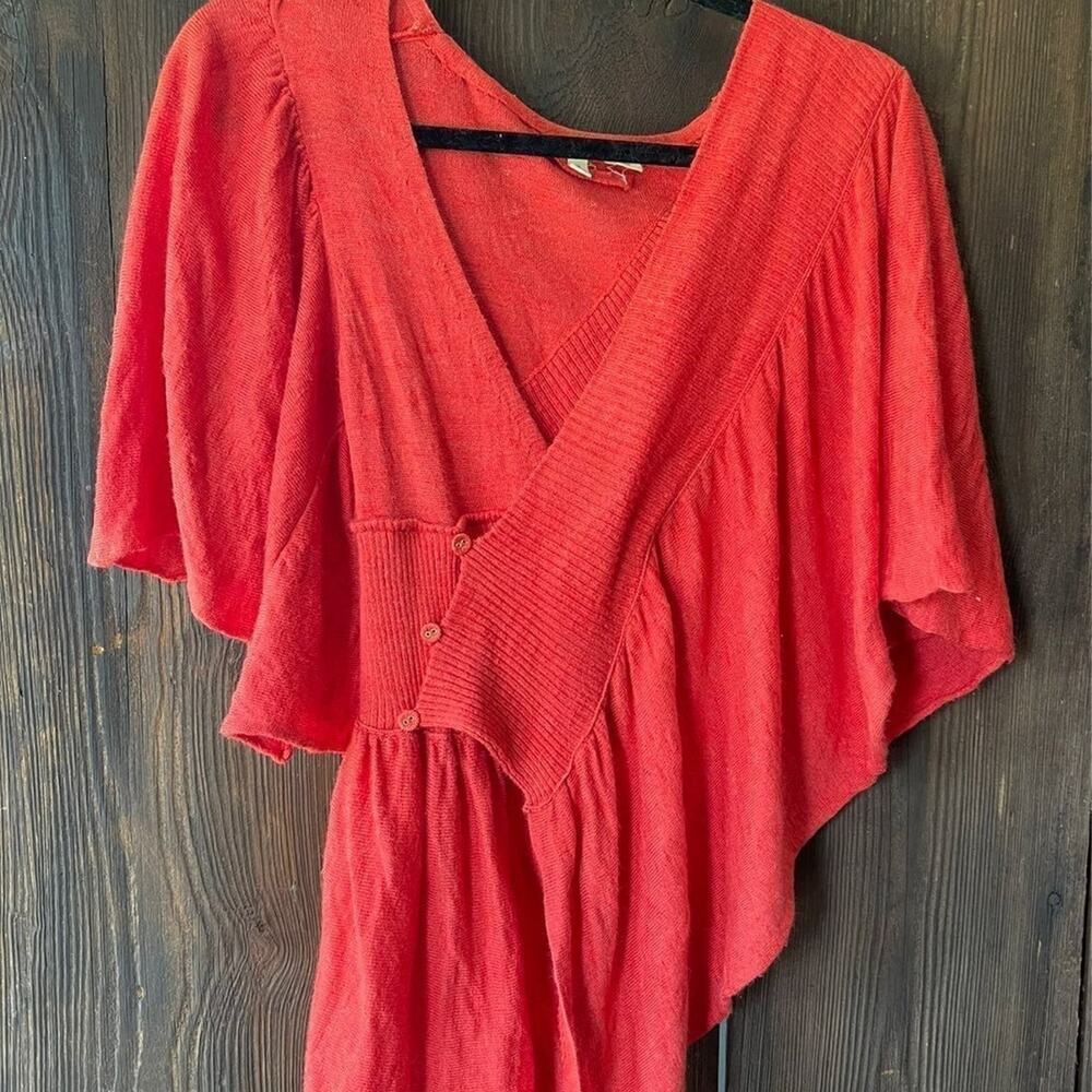 Nash womens top coral sz M/L anthropologie